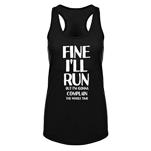 WINGZOO Womens Workout Tank Tops-Funny Saying Fitness Gym Racerback Sleeveless Shirts for Women Black