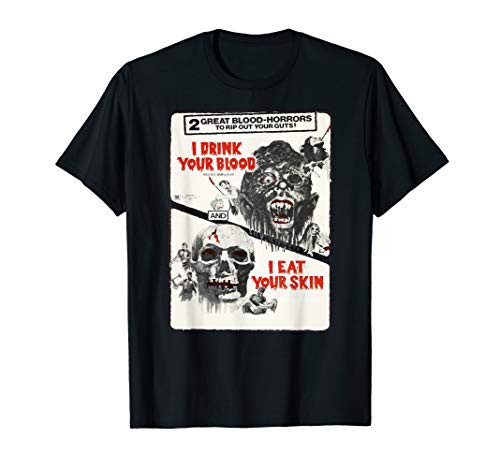 Drink Blood Classic Halloween Monster Poster Horror Movie T-Shirt