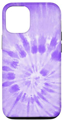 iPhone 12/12 Pro Pastel Purple Lavender Lilac Tie Dye Swirl Pattern Case