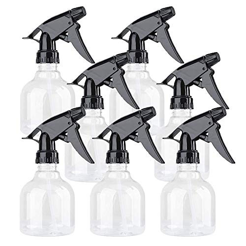 Plastic Spray Bottles,7pcs 8oz Empty Plastic Spray Bottle with Adjustable Nozzle,Fine Mist Plastic Spray Bottles for Essential Oils,Plants,Pets,Cleaning Products-Trigger Sprayer