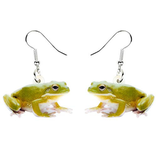 DUOWEI Classic Sitting Frog Earrings Acrylic Drop Dangle Jewelry for Women Ladies Teens Kids Party Gifts (Yellow) DUOWEI Classic Sitting Frog Earrings Acrylic Drop Dangle Jewelry for Women Ladies Teens Kids Party Gifts (Yellow)
