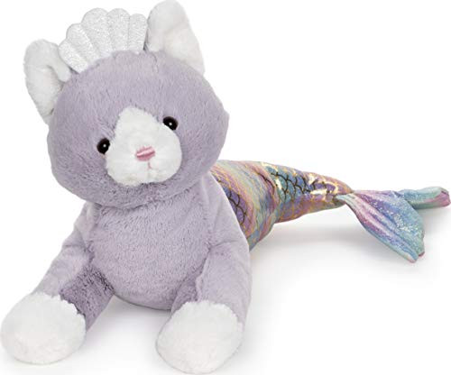 GUND Cat Mermaid with Rainbow Iridescent Tail Plush Stuffed Animal, 18 inch