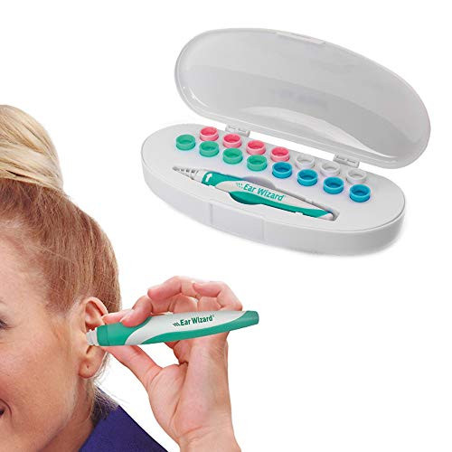 POLARHAWK Ear Wax Remover, Earwax Remover Tool, Ear Wax Cleaner, Soft Silicone Spiral Earwax Remover Tool Kit, 15 Replacement Heads, q-tip Replacement