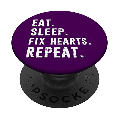 Funny Cardiology Cardiologist Fix Hearts Distressed PopSockets PopGrip: Swappable Grip for Phones  and  Tablets
