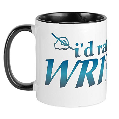 CafePress I'd Rather Be Writing. Mug Unique Coffee Mug, Coffee Cup