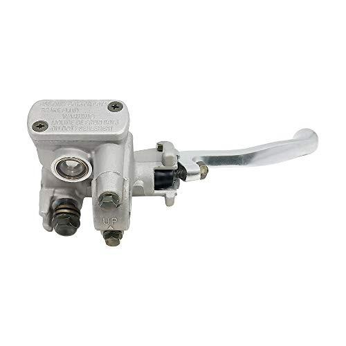 7/8 inch Right Front Brake Master Cylinder Lever Perch for Honda CR125R CR250R CR500R CRF250R CRF250X CRF450R CRF450X 2004-2013, Silver(22mm)