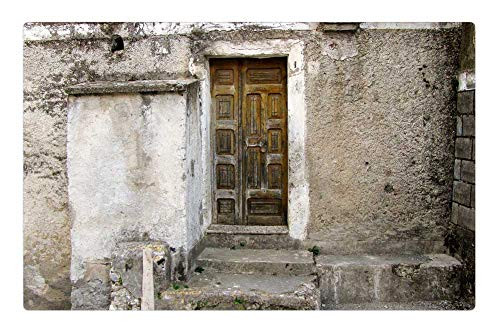 LESGAULEST Doormat Floor Rug/Mat (23.6 x 15.7 inch) - Decay Time Run-Down Door End Old Casa Antica