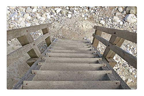 LESGAULEST Doormat Floor Rug/Mat (23.6 x 15.7 inch) - Banister Beach Climb Climbing Dangerous Down LESGAULEST Doormat Floor Rug/Mat (23.6 x 15.7 inch) - Banister Beach Climb Climbing Dangerous Down