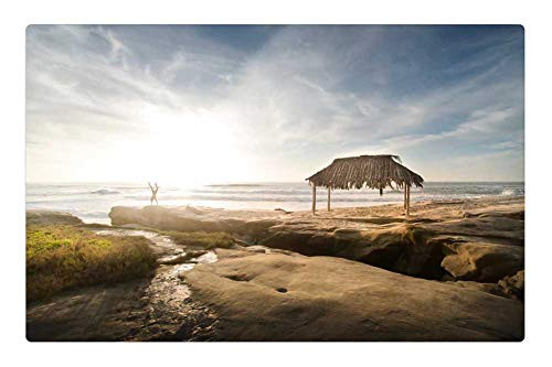 LESGAULEST Doormat Floor Rug/Mat (23.6 x 15.7 inch) - Guy Man People Rock Beach Summer Upside Down LESGAULEST Doormat Floor Rug/Mat (23.6 x 15.7 inch) - Guy Man People Rock Beach Summer Upside Down