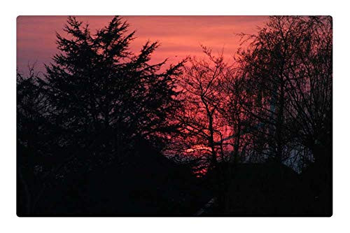 LESGAULEST Doormat Floor Rug/Mat (23.6 x 15.7 inch) - Sunset Afterglow Evening Sky Nature Sun Down