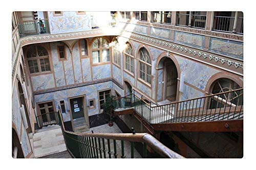 LESGAULEST Doormat Floor Rug/Mat (23.6 x 15.7 inch) - Switzerland Buildings Stairway Architecture Down LESGAULEST Doormat Floor Rug/Mat (23.6 x 15.7 inch) - Switzerland Buildings Stairway Architecture Down