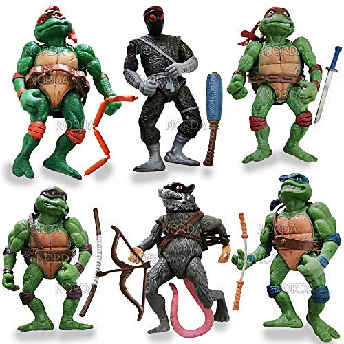 Ninja Action Mutant Teenage Turtles Figures Toys