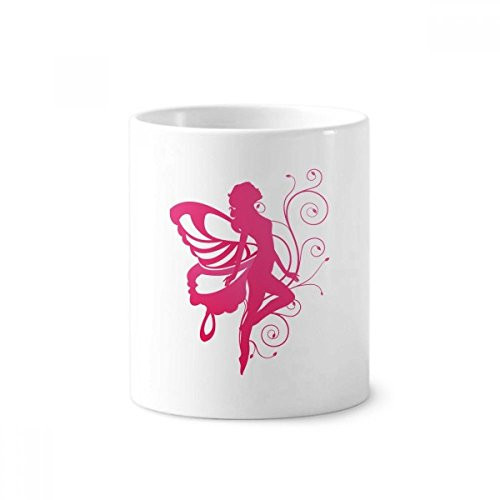 Butterfly with Pink Wing Pretty Angel Toothbrush Pen Holder Mug Ceramic Stand Pencil Cup