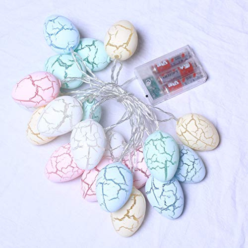 Outerrim Easter Eggs Wire String Lights - Steady On Easter Eggs Ornaments,LED String Lights,Decorations String Lights for Easter Halloween Christmas Holidy Party Home Indoor Outdoor Birthday Decor (B)