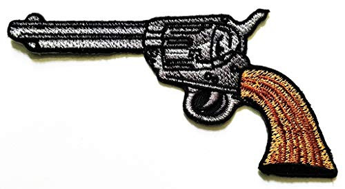 PP Patch Gun Cowboy Cartoon Embroidery DIY Patch Applique Embroidered Sew Iron on Patch Jackets Bags Jeans T-Shirt Backpacks Costume