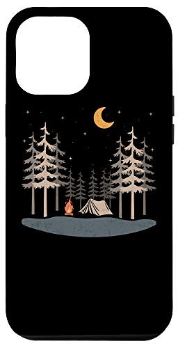 iPhone 12 Pro Max Camping hiking Mountain Scene under stars shirt Case