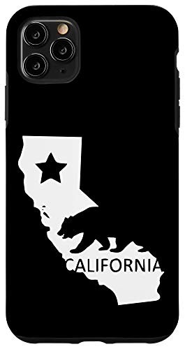 iPhone 11 Pro Max California with State Star and Bear Case