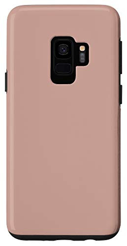 Galaxy S9 Simple Chic Solid Color Light Rose Pink Beige Case