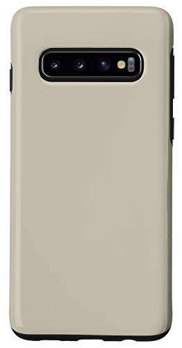 Galaxy S10 Simple Chic Solid Color Neutral Light Oat Beige Case