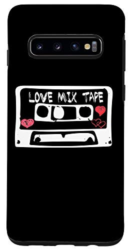 Galaxy S10 Love Mix Tape Retro 80's 90's Cassette Hearts Case