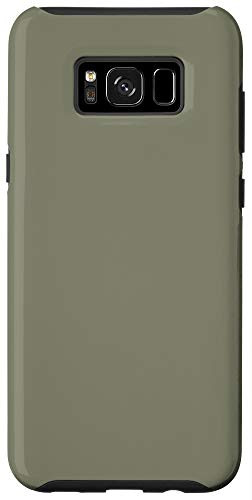 Galaxy S8plus Simple Chic Solid Color Muted Olive Green Case