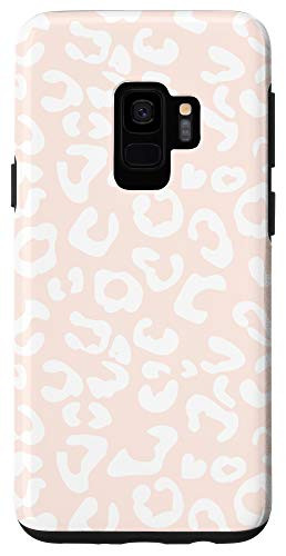 Galaxy S9 Cheetah Leopard White Patterns Cream Tan Beige Case Case