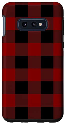 Galaxy S10e Buffalo Plaid Check Tartan Pattern Lumberjack Flannel Case