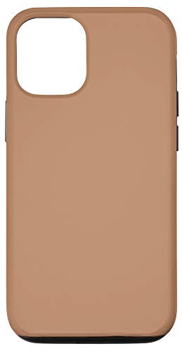 iPhone 12/12 Pro Simple Chic Solid Color Neutral Camel Tan Terracotta Case