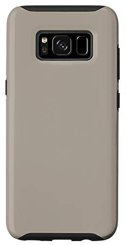 Galaxy S8 Simple Chic Solid Color Neutral Dark Greige Gray Beige Case