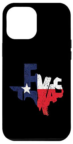 iPhone 12 Pro Max State of Texas Silhouette Map Lone Star Flag Souvenir Gift Case