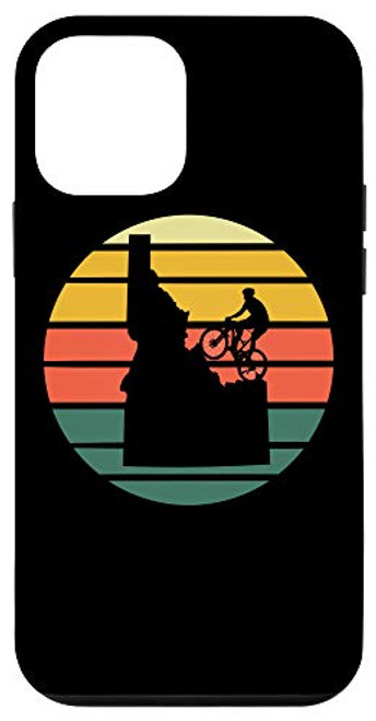 iPhone 12 mini Vintage Sunset Retro Wilderness Map Mountain Biking Idaho Case