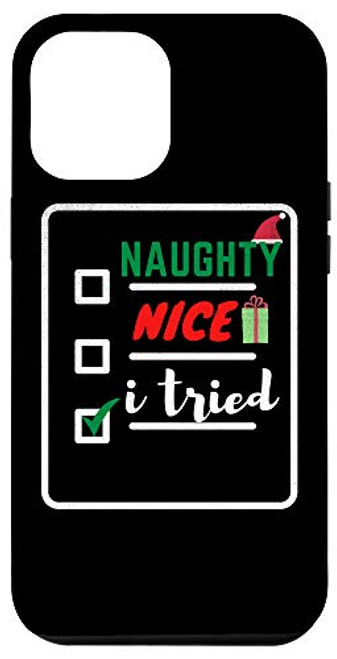 iPhone 12 Pro Max Christmas Checklist Design Santa Hat List Naughty Nice Xmas Case iPhone 12 Pro Max Christmas Checklist Design Santa Hat List Naughty Nice Xmas Case
