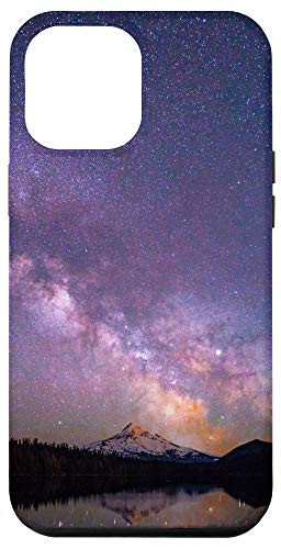 iPhone 12 Pro Max Amazing colorful purple night sky with many stars Case