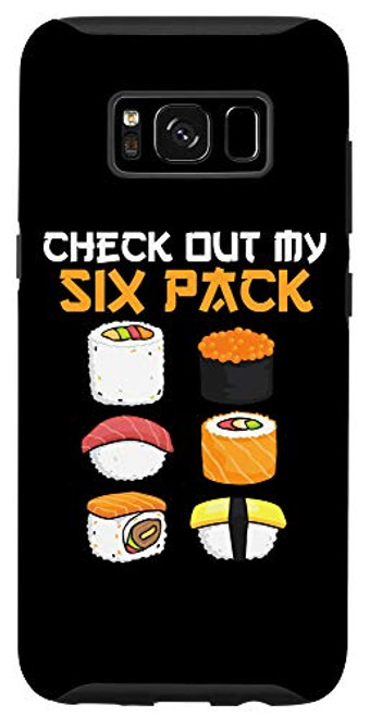 Galaxy S8 check out my six-pack Sushi lover gym Japanese funny sushi Case