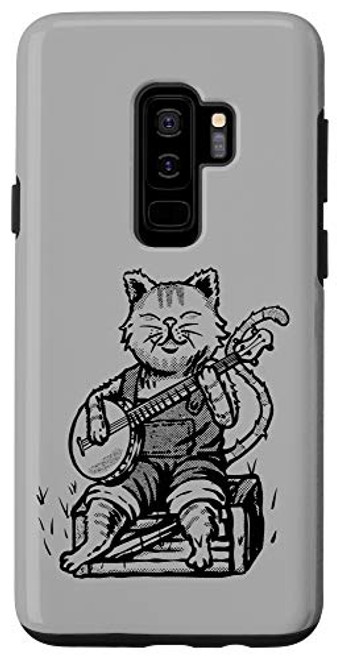 Galaxy S9plus Cute Banjo Cat and Overalls Funny Bluegrass Music Case Galaxy S9plus Cute Banjo Cat and Overalls Funny Bluegrass Music Case