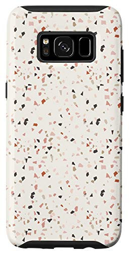 Galaxy S8 Terrazzo Pattern Abstract Modern Pink, Green, Brown, Beige Case