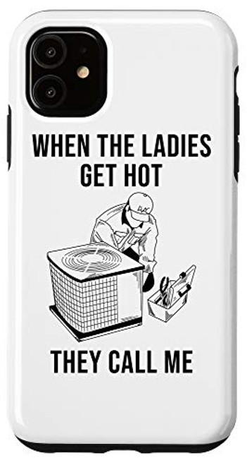 iPhone 11 Funny HVAC Technician Gift For Men Cool Mechanical Tech Fan Case