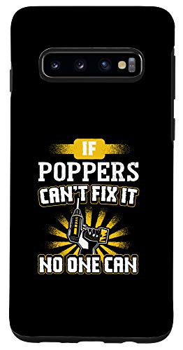 Galaxy S10 Can't Fix It Poppers for Dad Grandpa Fathers Day Prese Phone Case