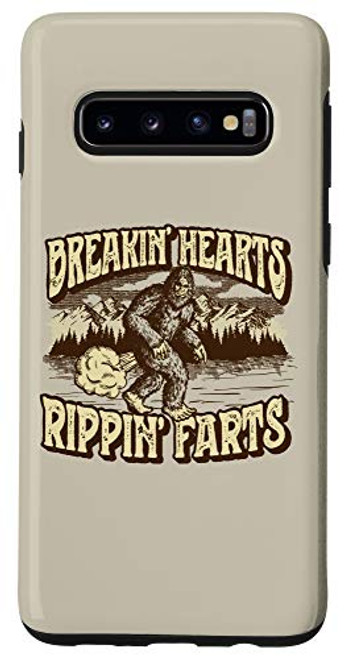 Galaxy S10 Breakin' Hearts, Rippin' Farts Funny Sasquatch Bigfoot 80s Case Galaxy S10 Breakin' Hearts, Rippin' Farts Funny Sasquatch Bigfoot 80s Case