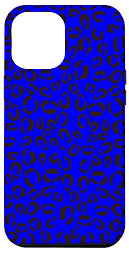 iPhone 12 Pro Max Azure-Blue Leopard Prints Cheetah Pattern Women Girls Cute Case