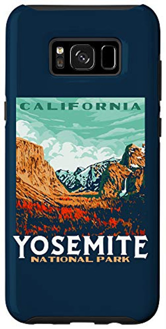 Galaxy S8plus Retro Yosemite National Park Valley WPA Style Vintage Case Galaxy S8plus Retro Yosemite National Park Valley WPA Style Vintage Case