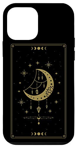 iPhone 12 mini Tarot Card Goth Gothic Occult Emo Moon Stars Zodiac Gift Case