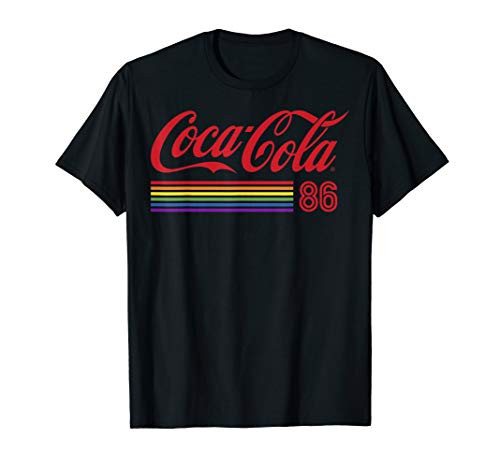 Coca-Cola Pride Rainbow Stripe 86 Logo T-Shirt