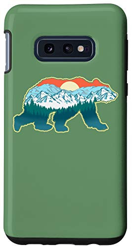 Galaxy S10e Bear Silhouette Great Outdoors Nature Graphic Case