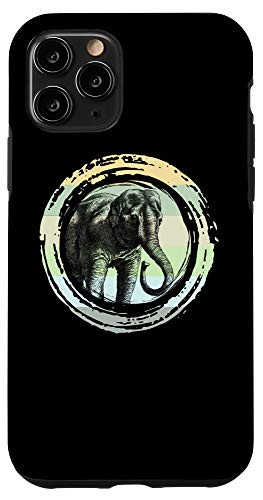 iPhone 11 Pro Vintage Elephant Retro Wild Animals Art Elephants Lovers Case