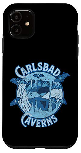 iPhone 11 Carlsbad Caverns National Park Vintage Cave  and  Bat Graphic Case