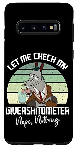 Galaxy S10 Let Me Check My Giveashitometer Nope Nothing - Funny Horse Case