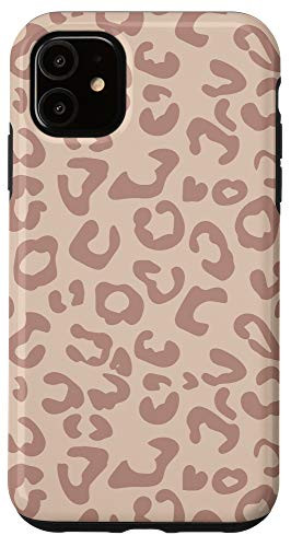 iPhone 11 Pink Nude Neutral Toned Cheetah Leopard Pattern Case Case