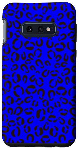 Galaxy S10e Azure-Blue Leopard Prints Cheetah Pattern Women Girls Cute Case