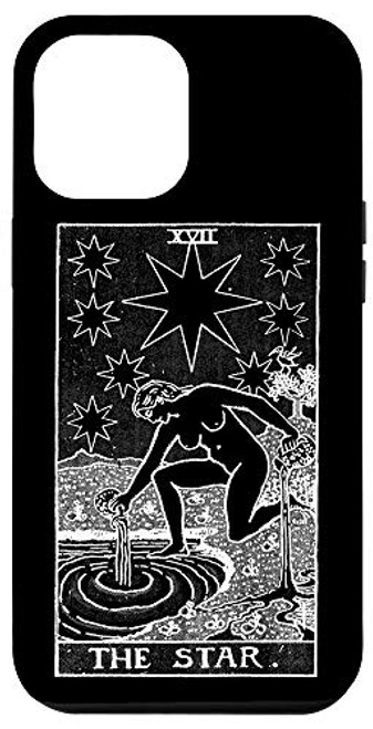 iPhone 12 Pro Max Vintage Tarot Card The Star, Celestial Galaxy, Boho Case